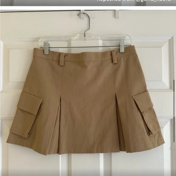 The Frankie Shop Tan Mini Skirt - Picture 2 of 11